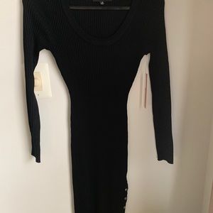 black sweater dress (brand:Almost Famous)